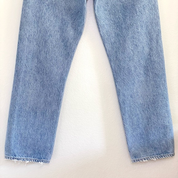 Agolde 90s Mid Rise Loose Fit Jean Distressed Denim Ripped Knee Fall Out 26 - Picture 10 of 16